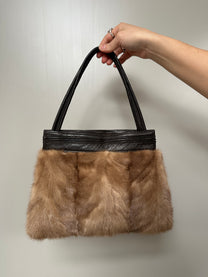 MINK FUR BAG &amp; HAND WARMER