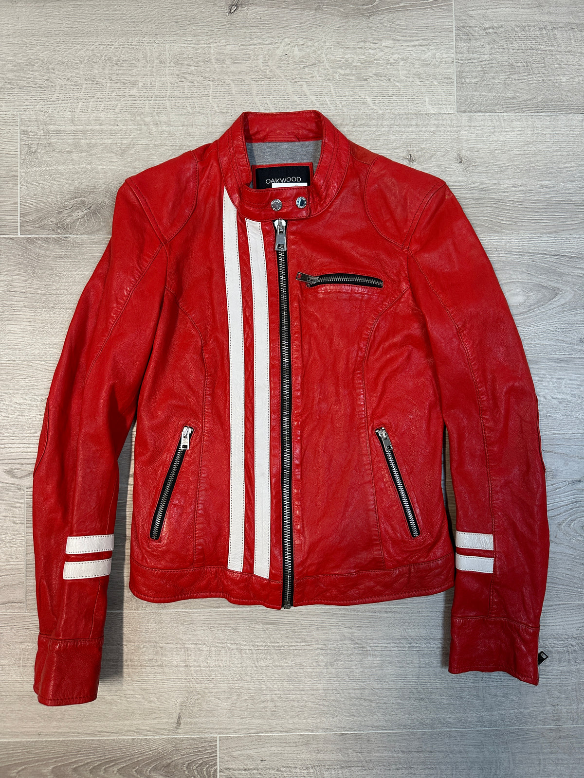 RED LEATHER JACKET