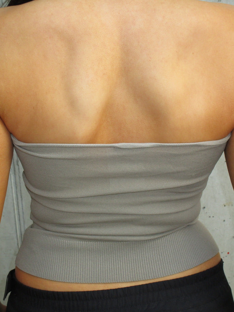 TUBE TOP WITH RHINESTONE DETAIL