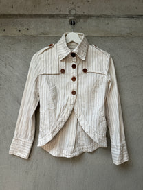 STRIPED SHIRT JACKET