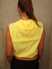 YELLOW VEST WITH A HOOD