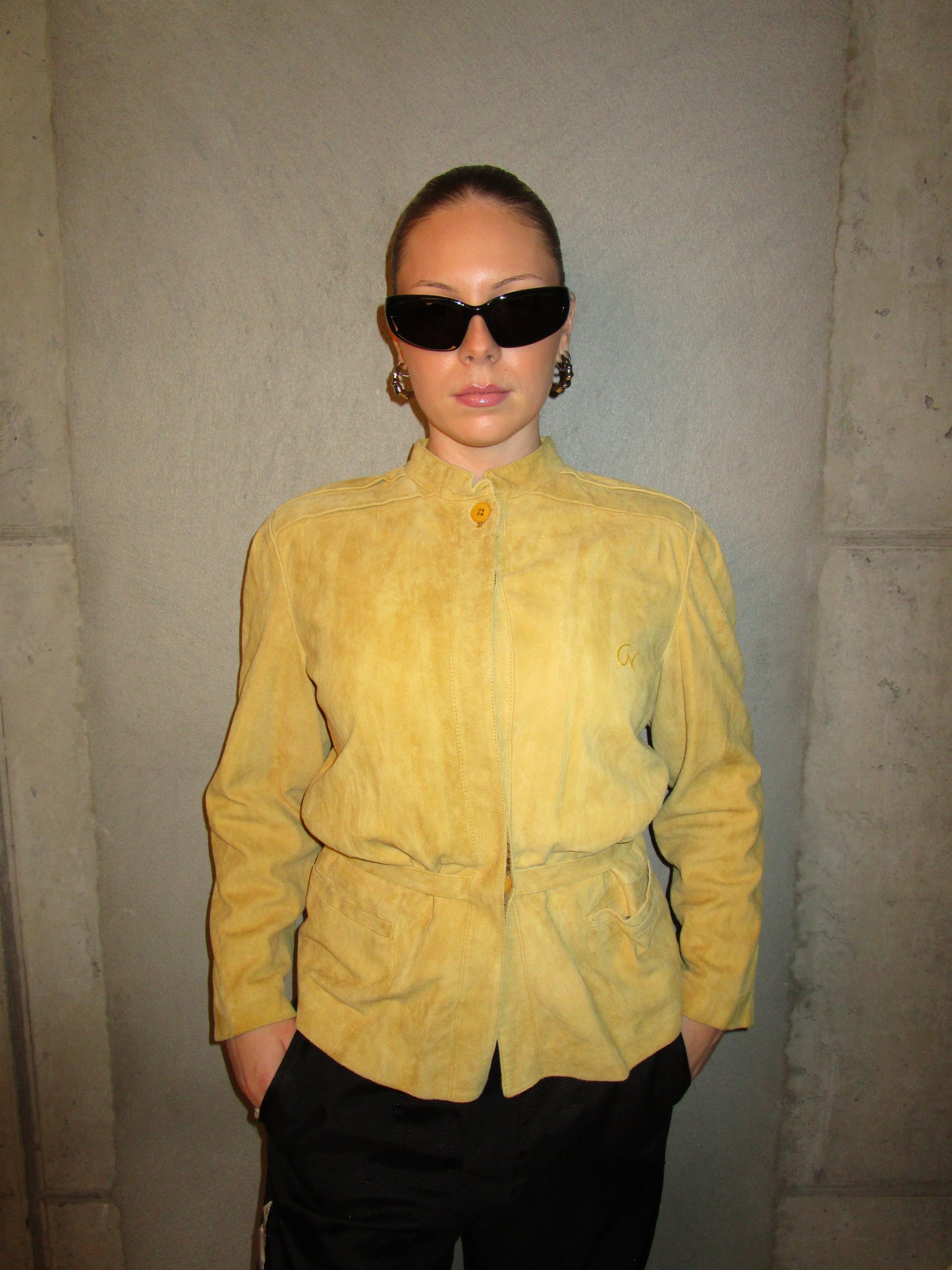 YELLOW SUEDE JACKET