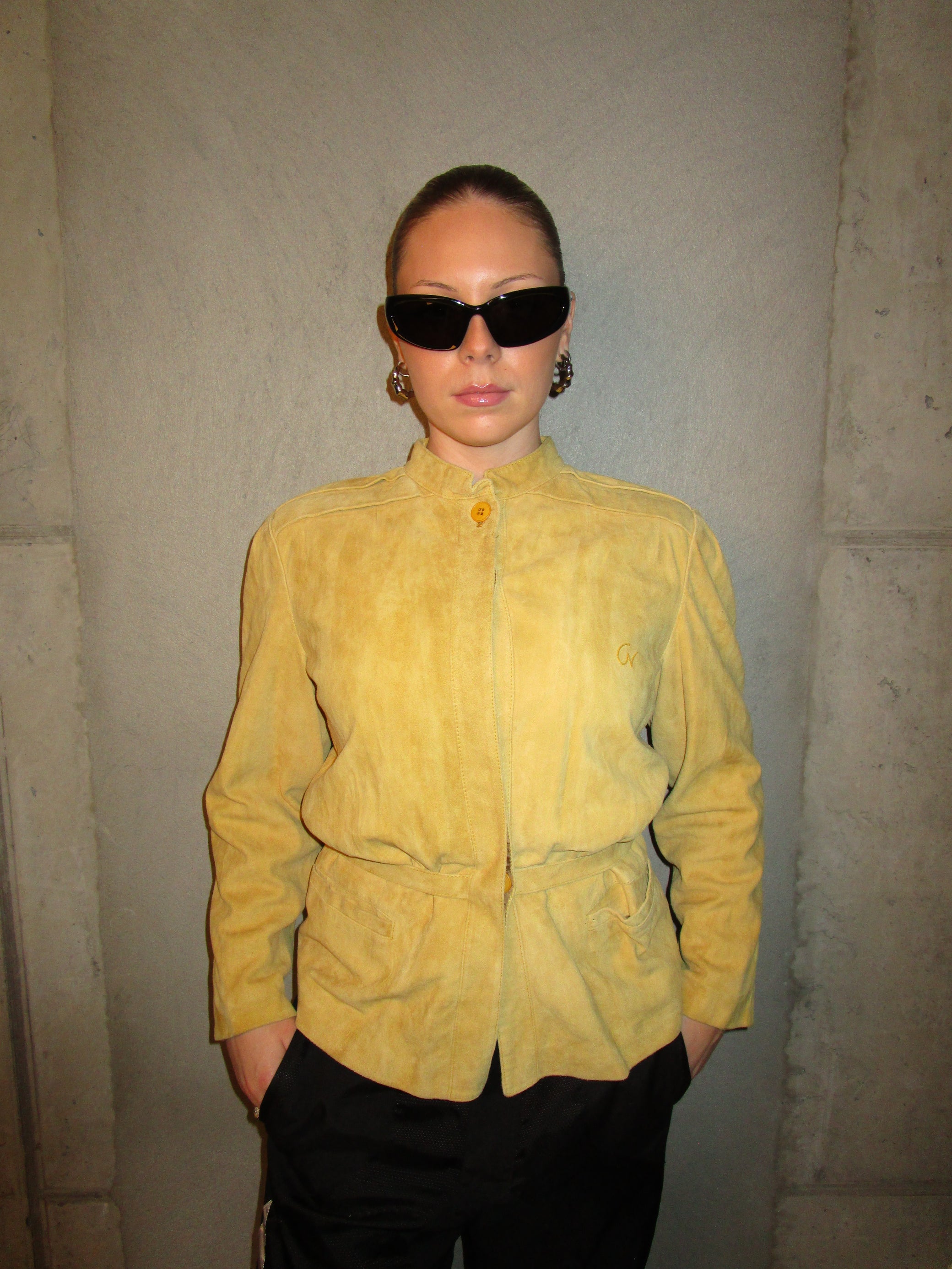 YELLOW SUEDE JACKET