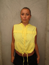 YELLOW VEST WITH A HOOD