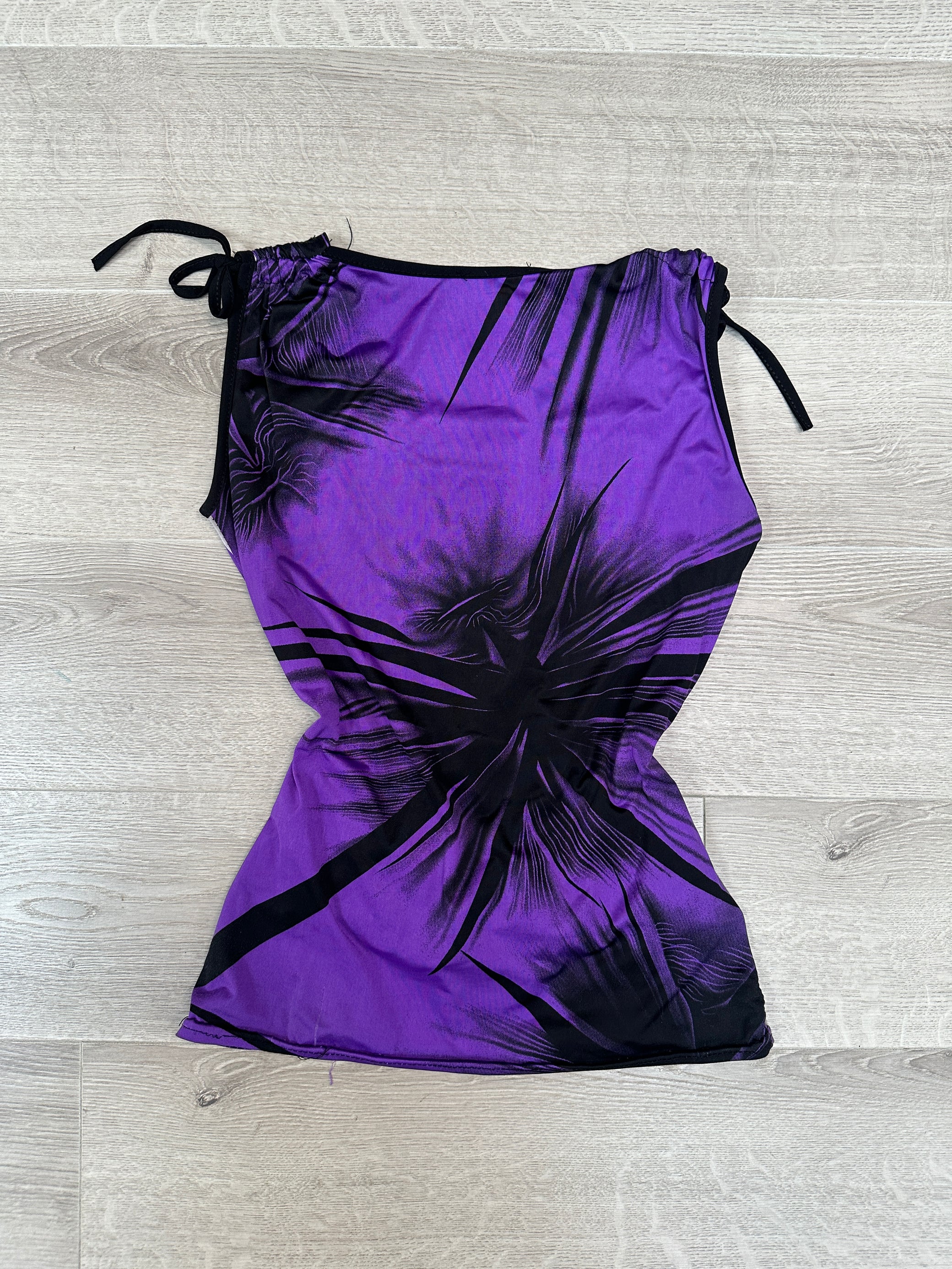PURPLE &amp; BLACK TOP