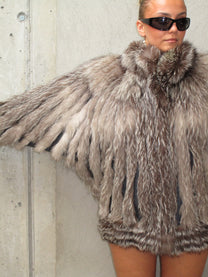 SILVER FOX FUR COAT