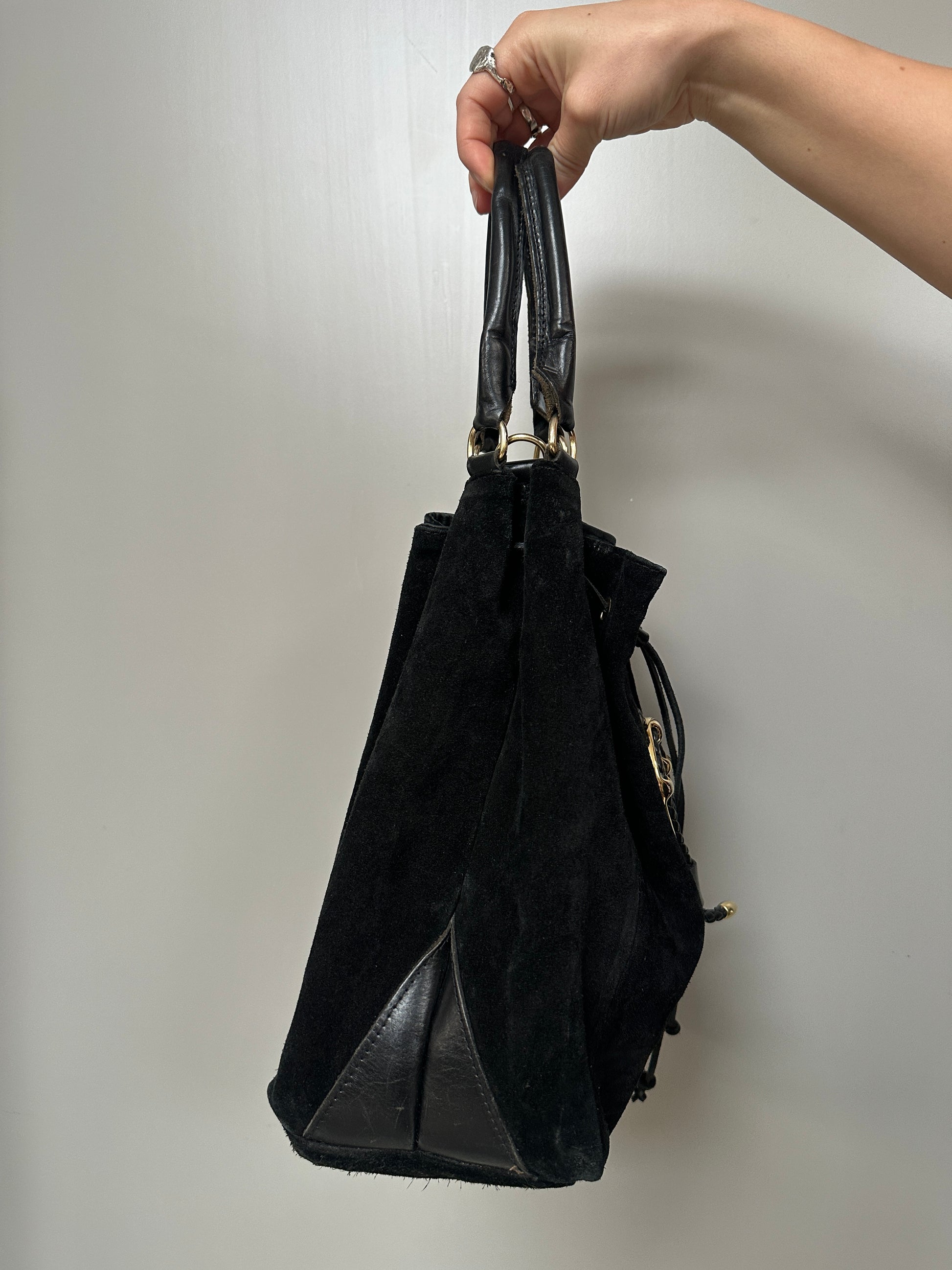 BLACK LEATHER BAG