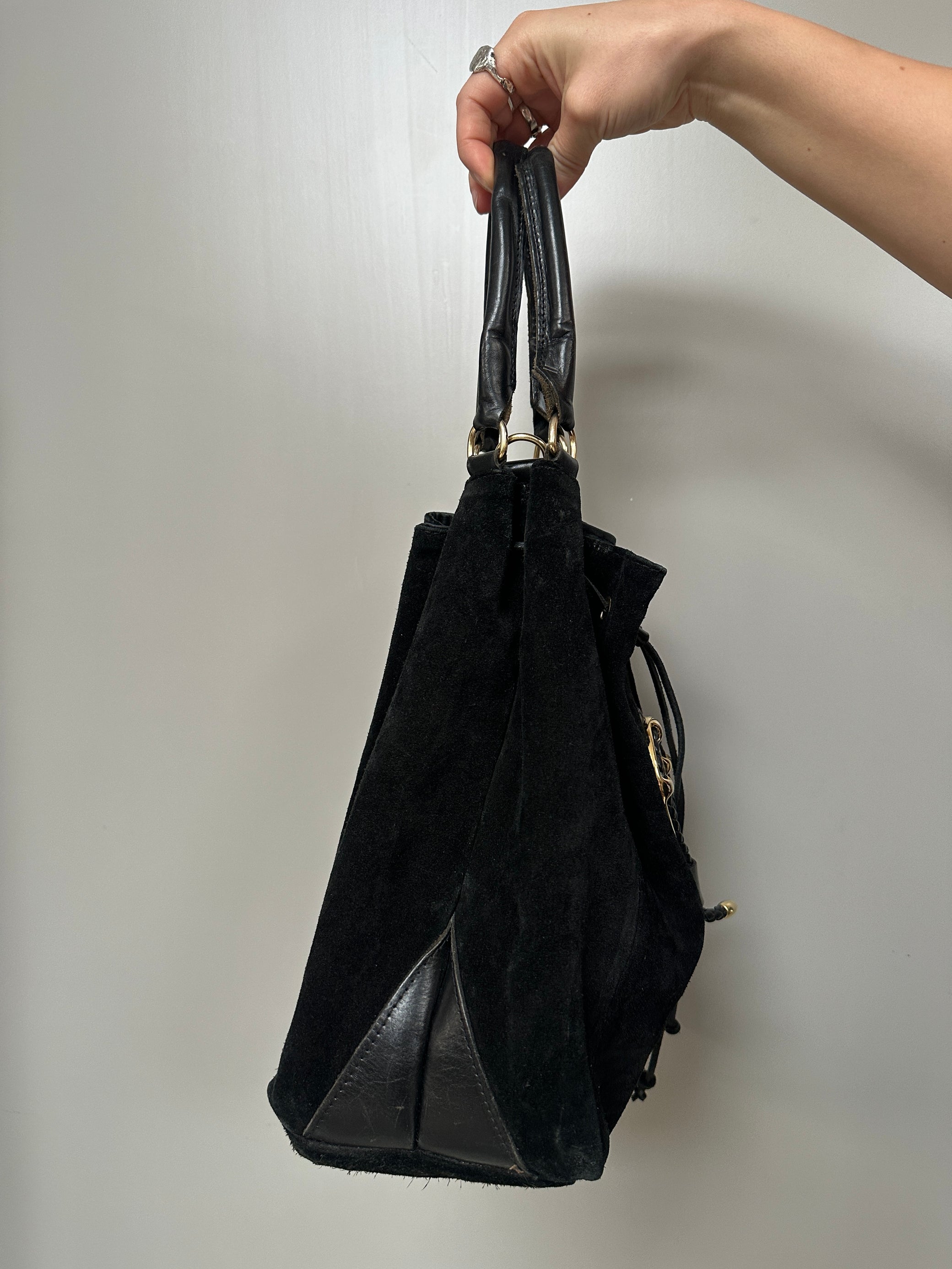 BLACK LEATHER BAG