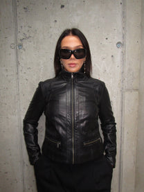 BLACK LEATHER JACKET