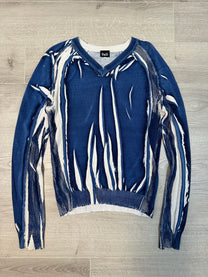 DOLCE &amp; GABBANA BLUE SWEATER