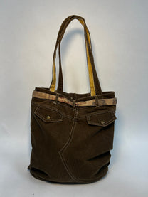 DIESEL GREEN DENIM BAG