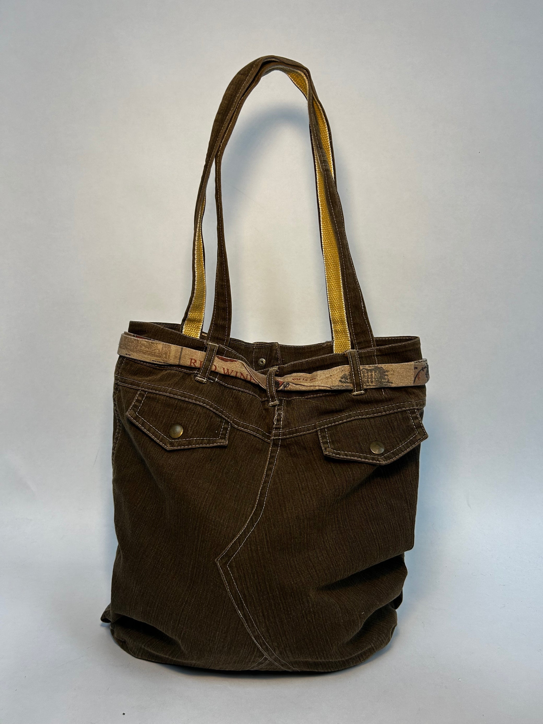 DIESEL GREEN DENIM BAG