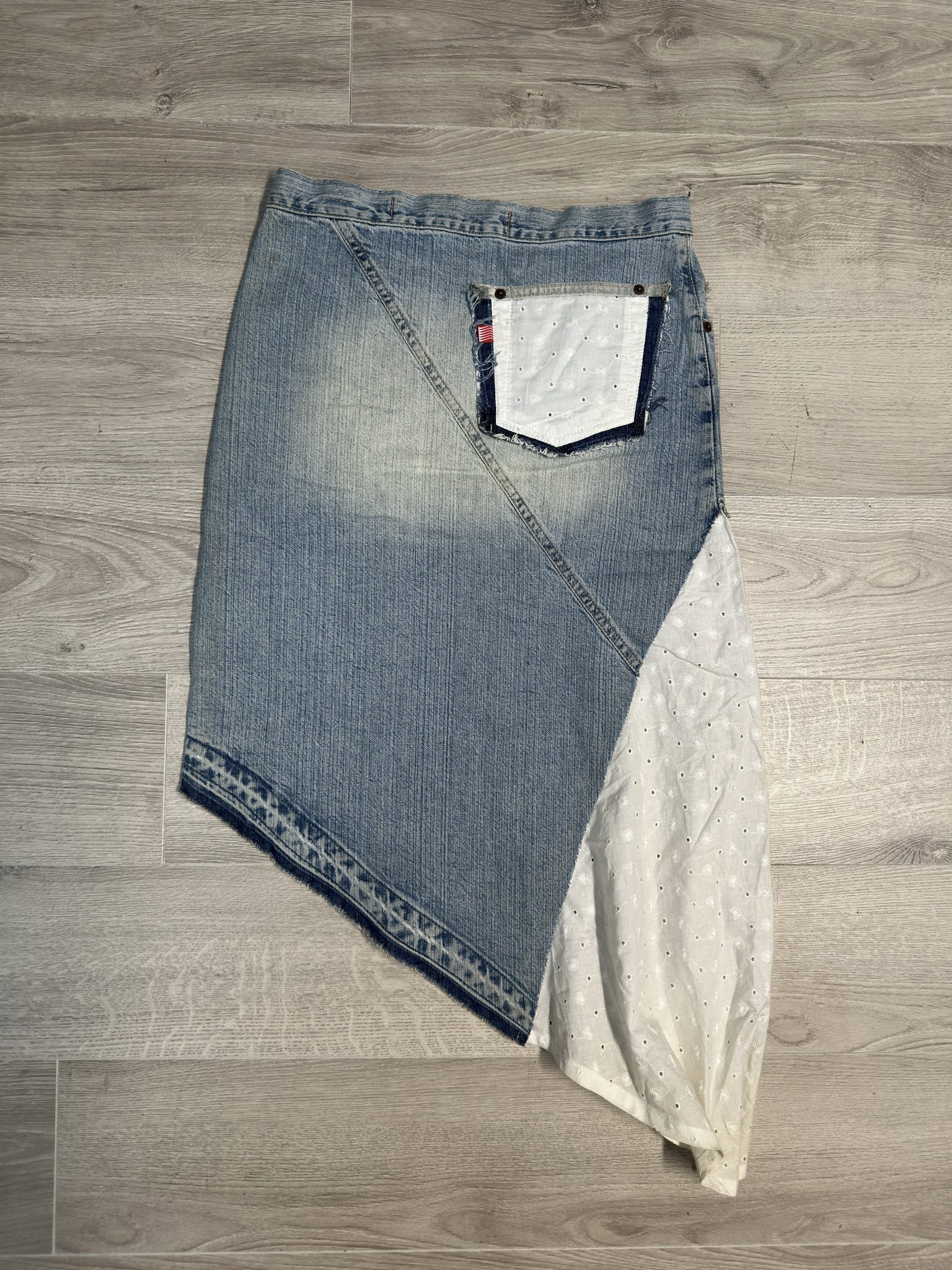 DENIM MAXI SKIRT