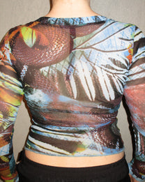 MESH TOP WITH SEQUINS