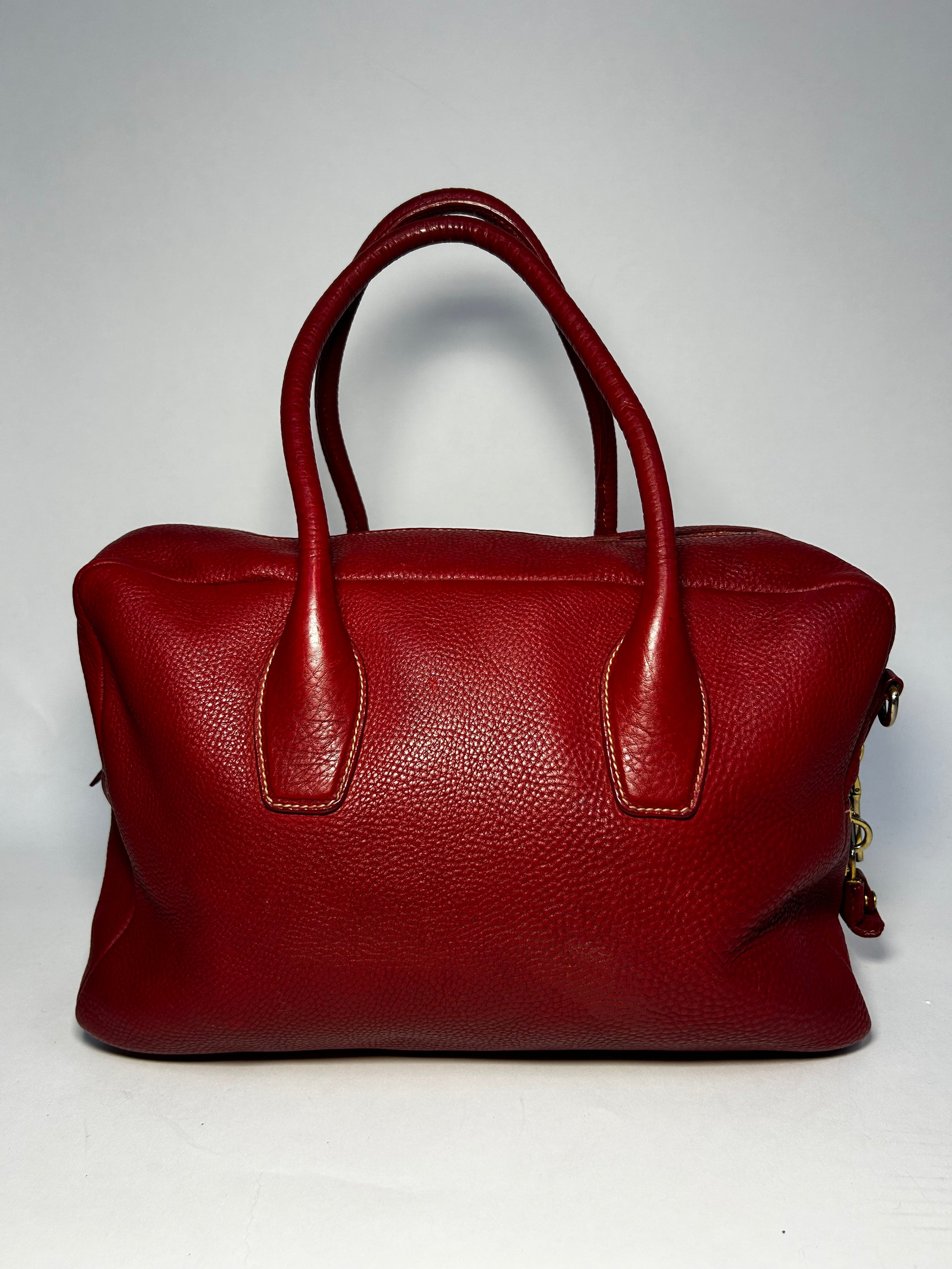 PRADA VITELLO DAINO LEATHER BAULETTO