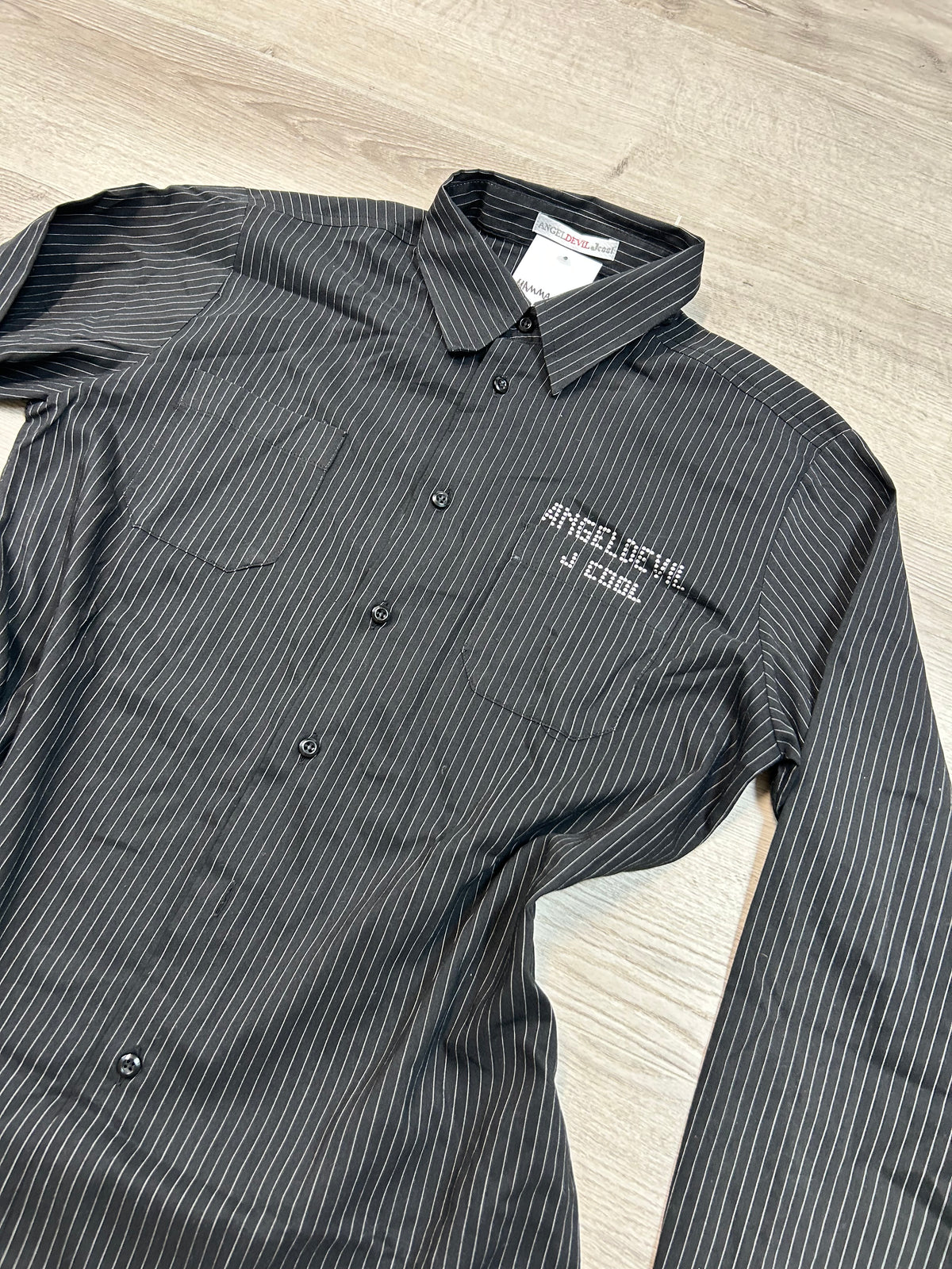 BLACK STRIPED SHIRT
