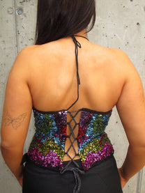 RAINBOW SEQUIN TOP