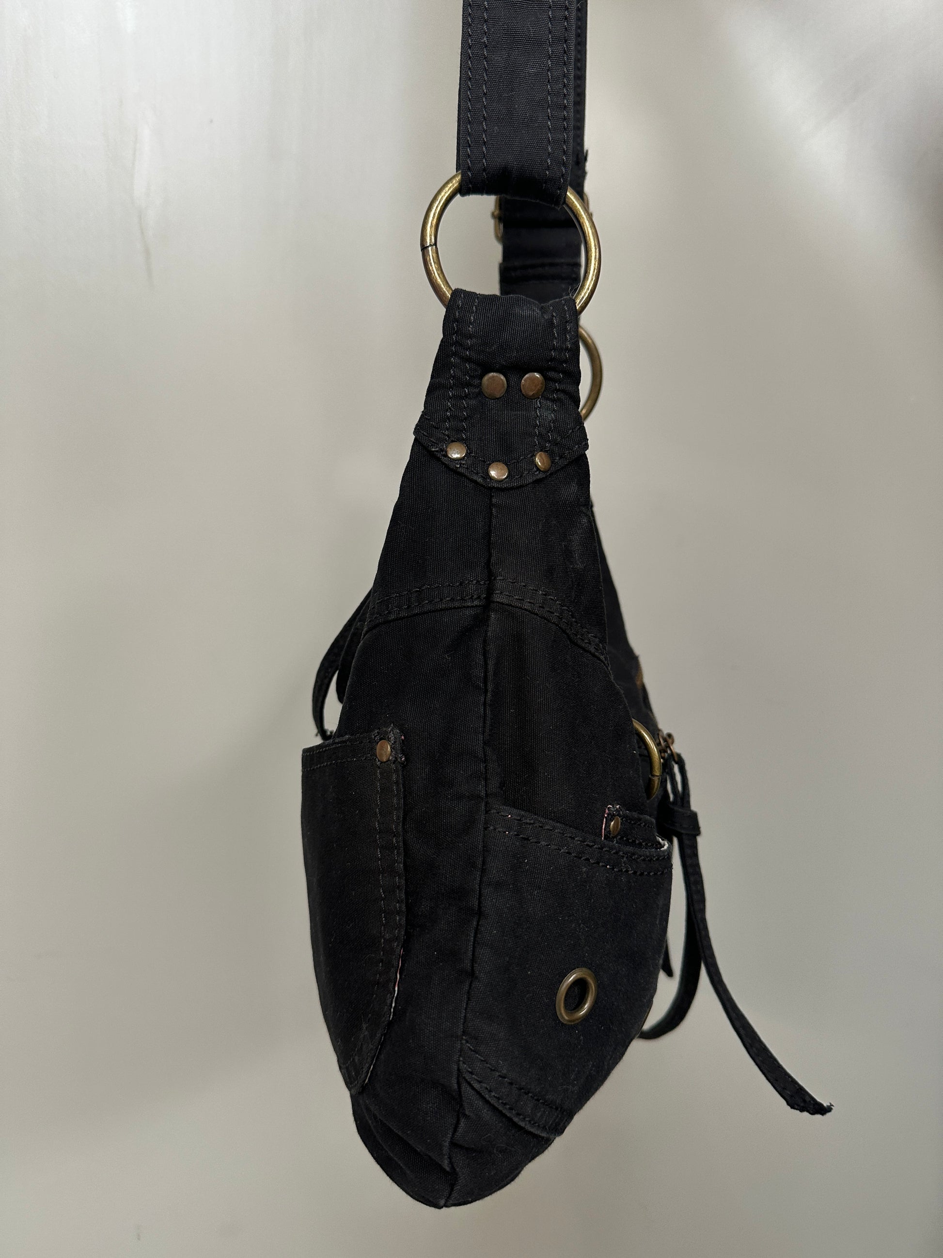 BLACK DENIM BAG