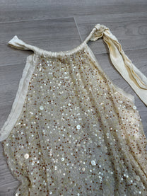 CREM SEQUIN TOP