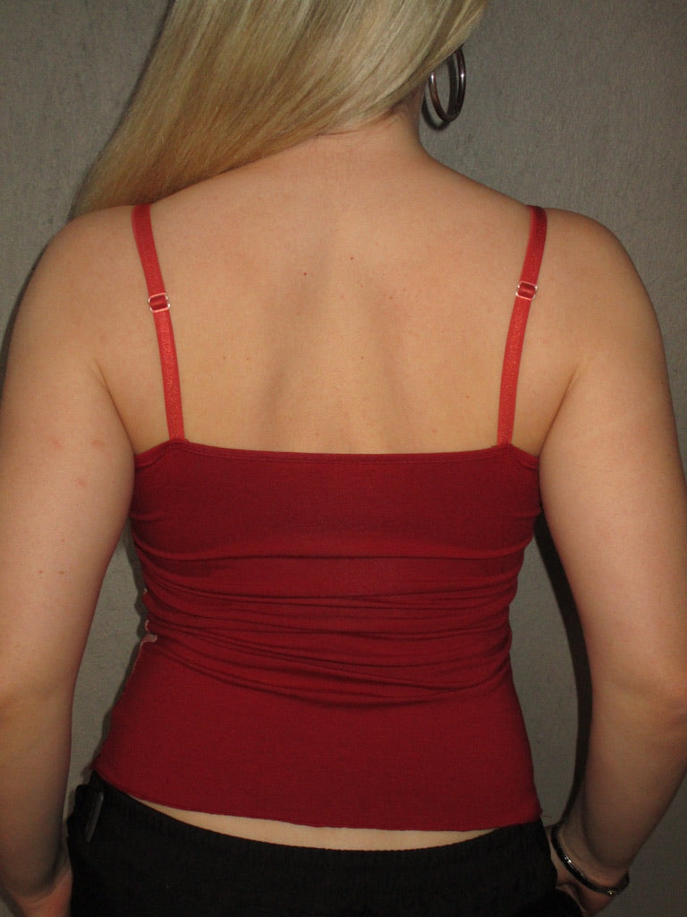 RED MESH TOP