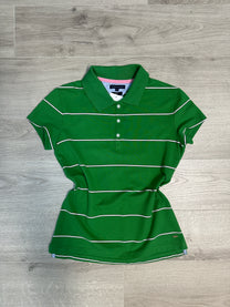 GREEN TOMMY HILFIGER POLO T-SHIRT