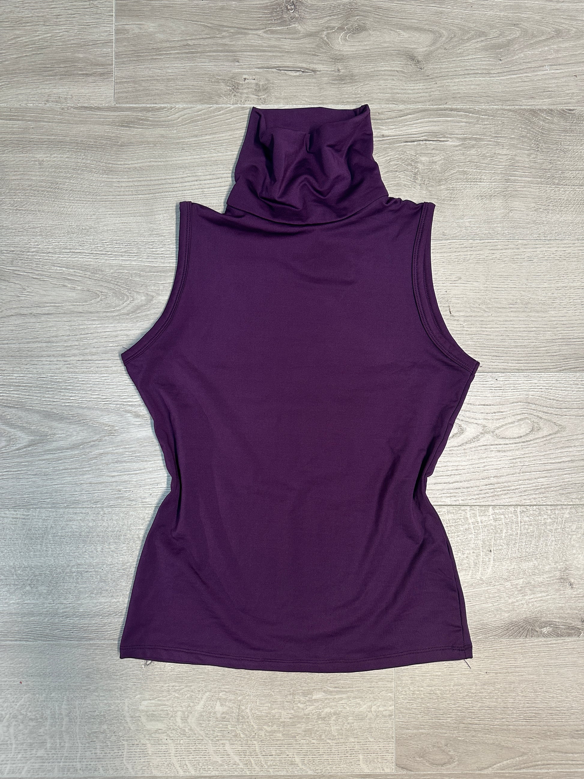 PURPLE HIGHNECK TOP