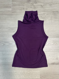 PURPLE HIGHNECK TOP