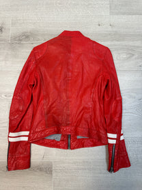 RED LEATHER JACKET
