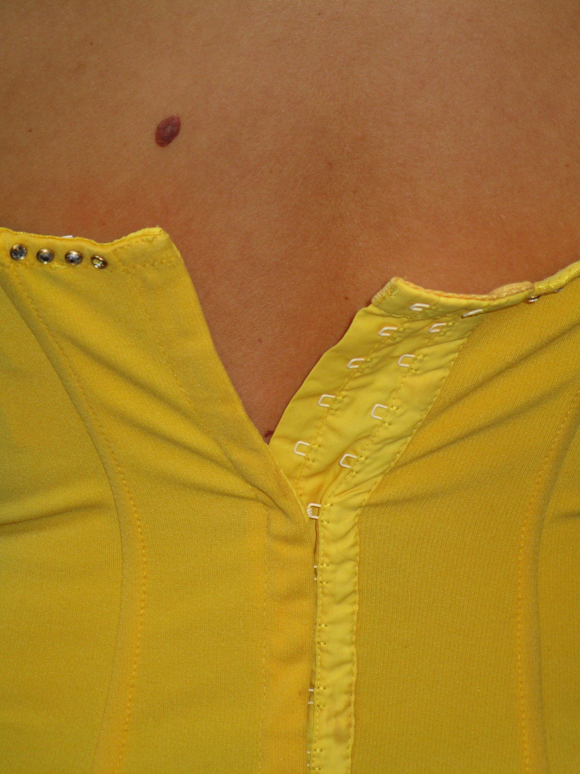 YELLOW CORSET TOP