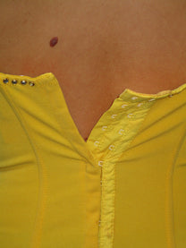 YELLOW CORSET TOP