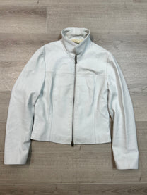 WHITE LEATHER JACKET