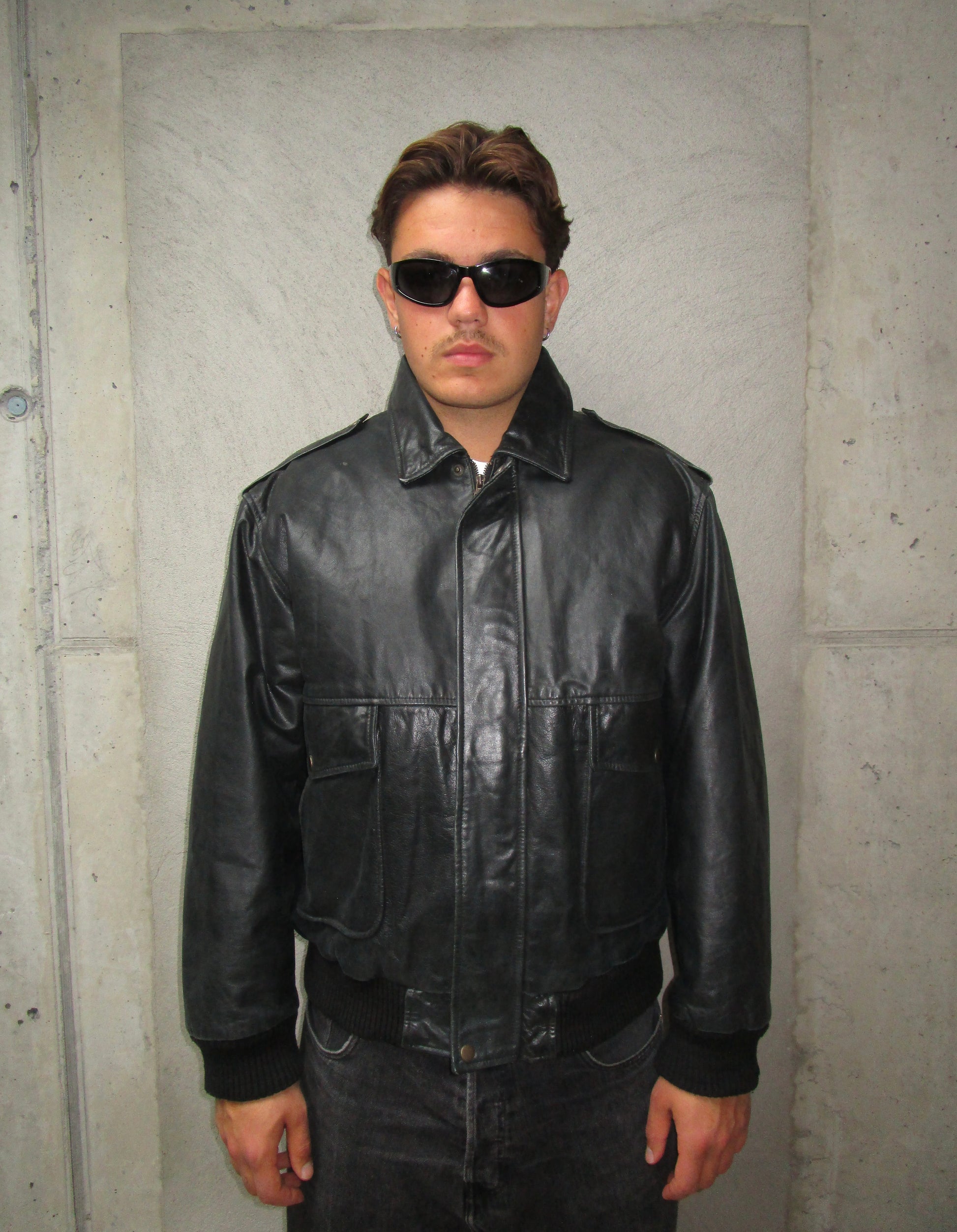 BLACK LEATHER JACKET
