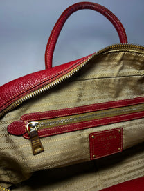 PRADA VITELLO DAINO LEATHER BAULETTO