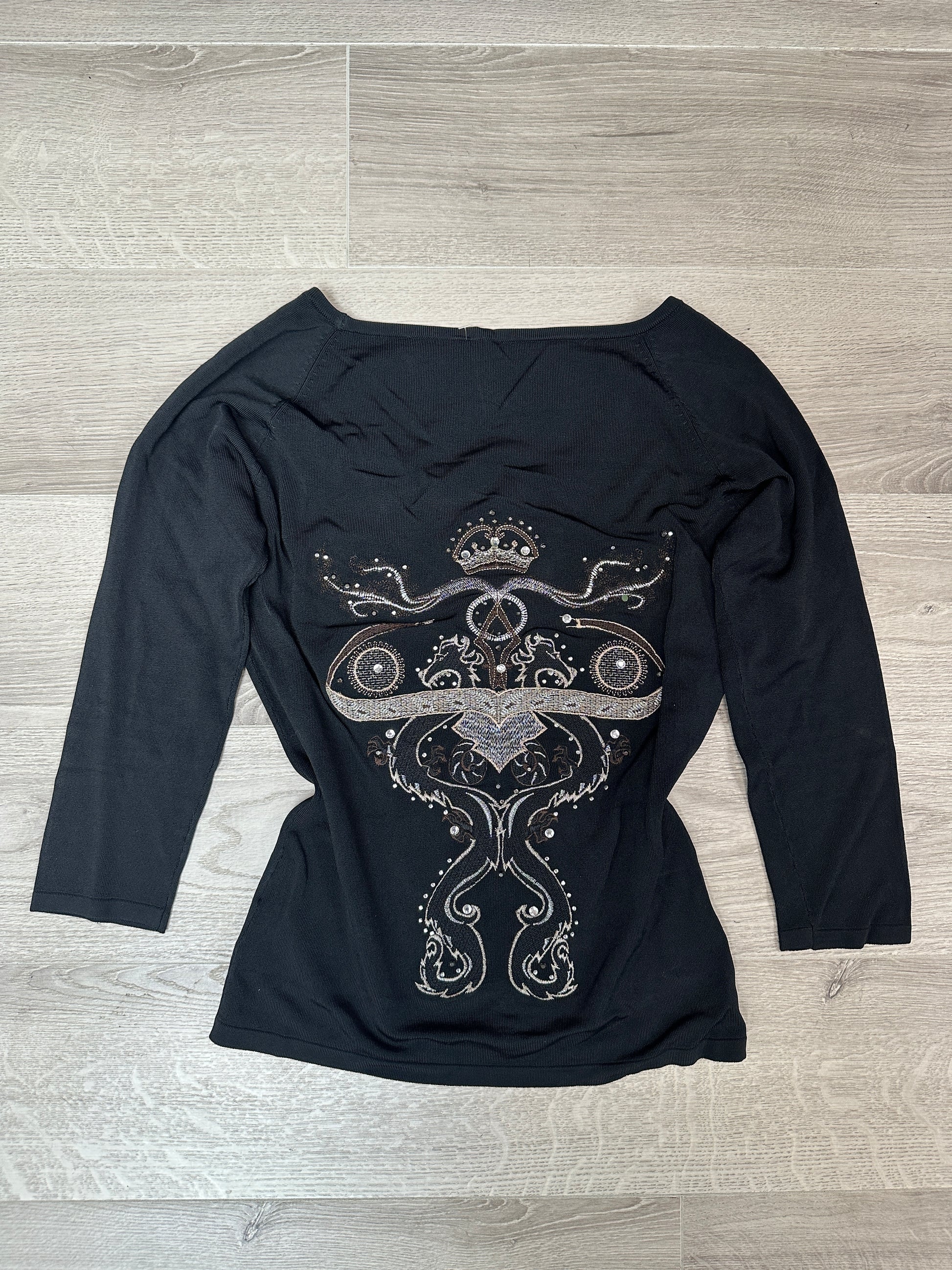 BLACK SHORT SLEEVE TOP
