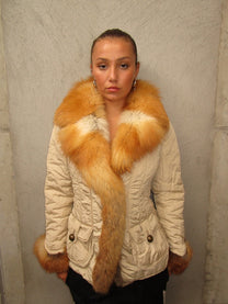 JACKET WITH RED FOX FUR