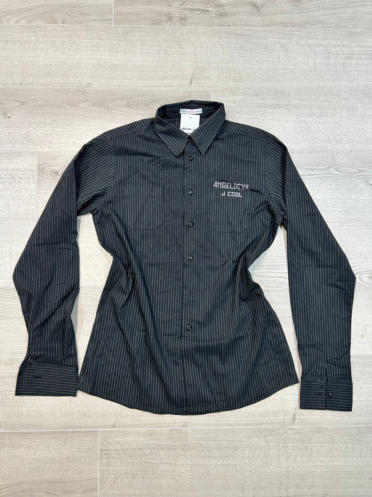 BLACK STRIPED SHIRT