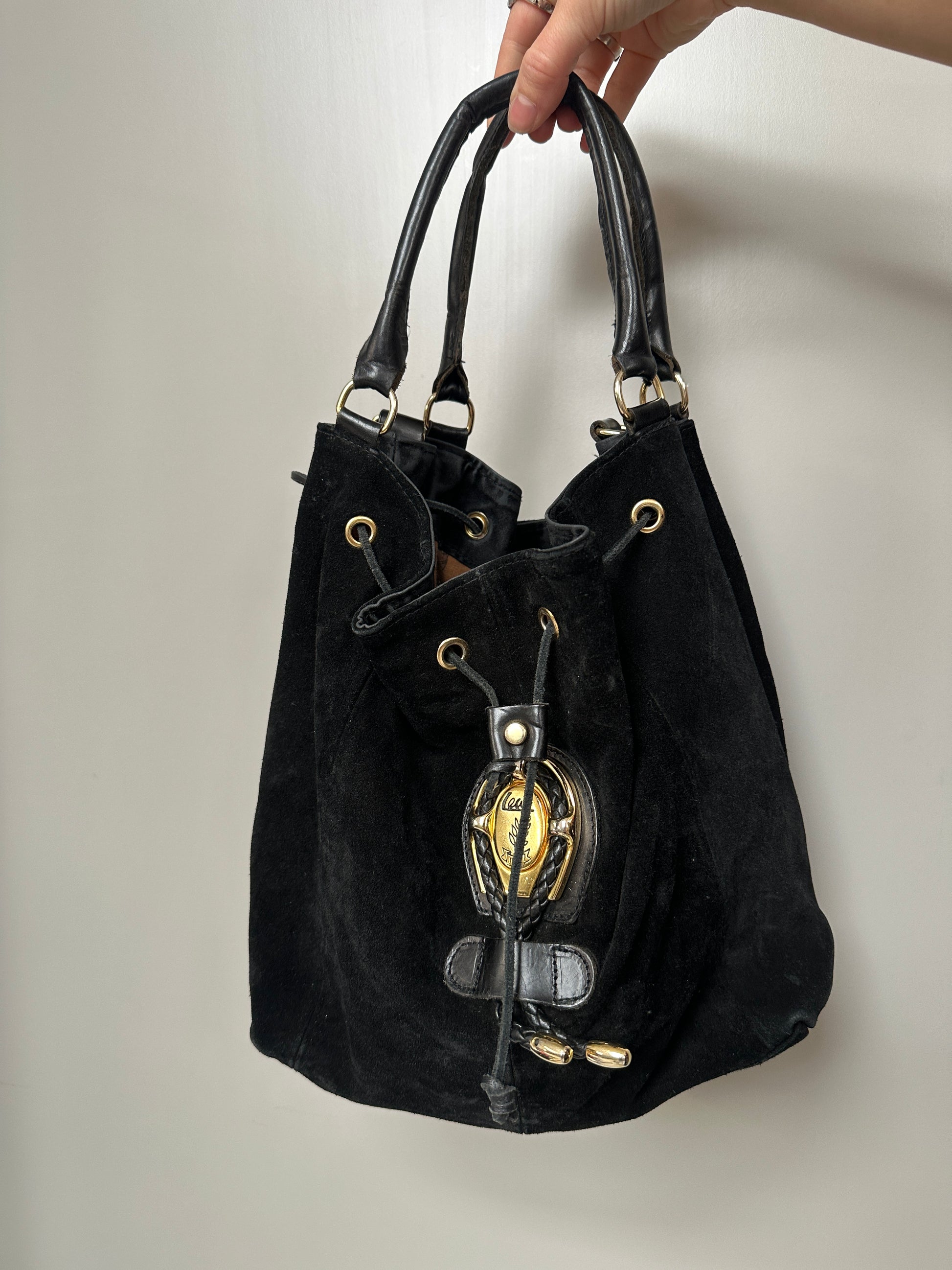 BLACK LEATHER BAG