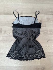 BLACK &amp; BLUE SLIP DRESS