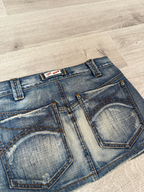 DENIM MINI SKIRT
