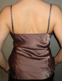 PURPLE SATIN TOP