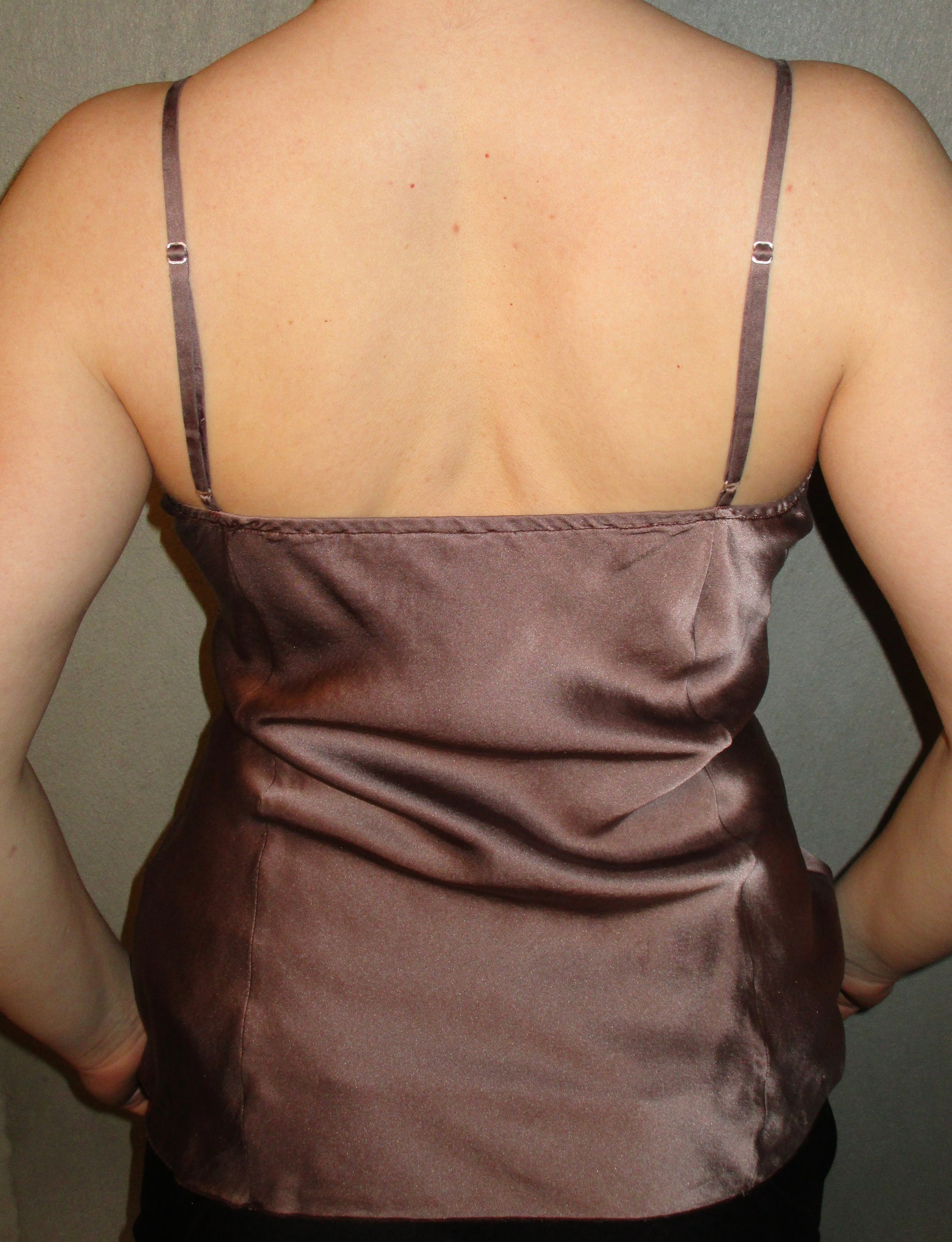 PURPLE SATIN TOP