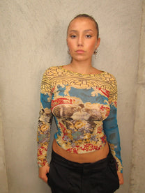 SAVE THE QUEEN MESH TOP