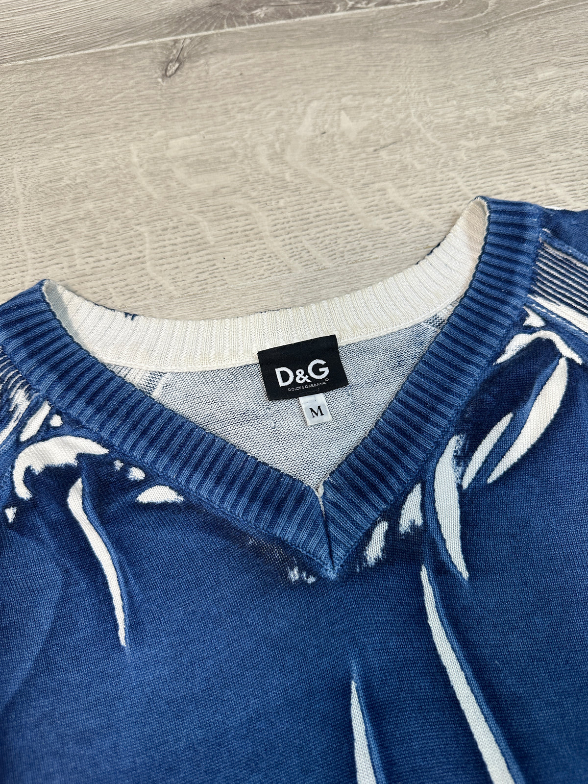 DOLCE &amp; GABBANA BLUE SWEATER