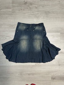 DENIM MID SKIRT