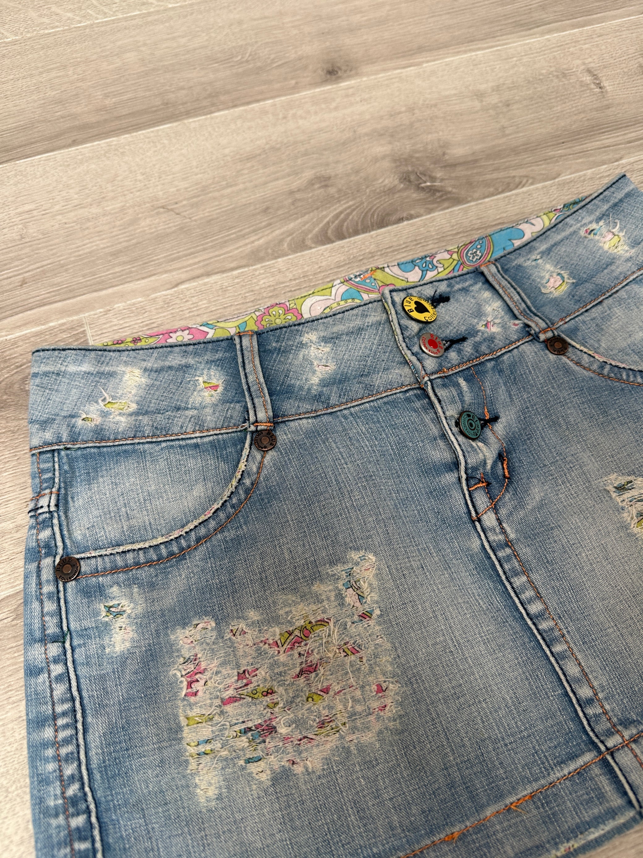 DENIM MINI SKIRT