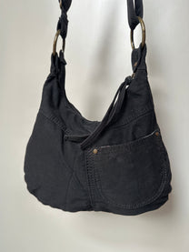 BLACK DENIM BAG