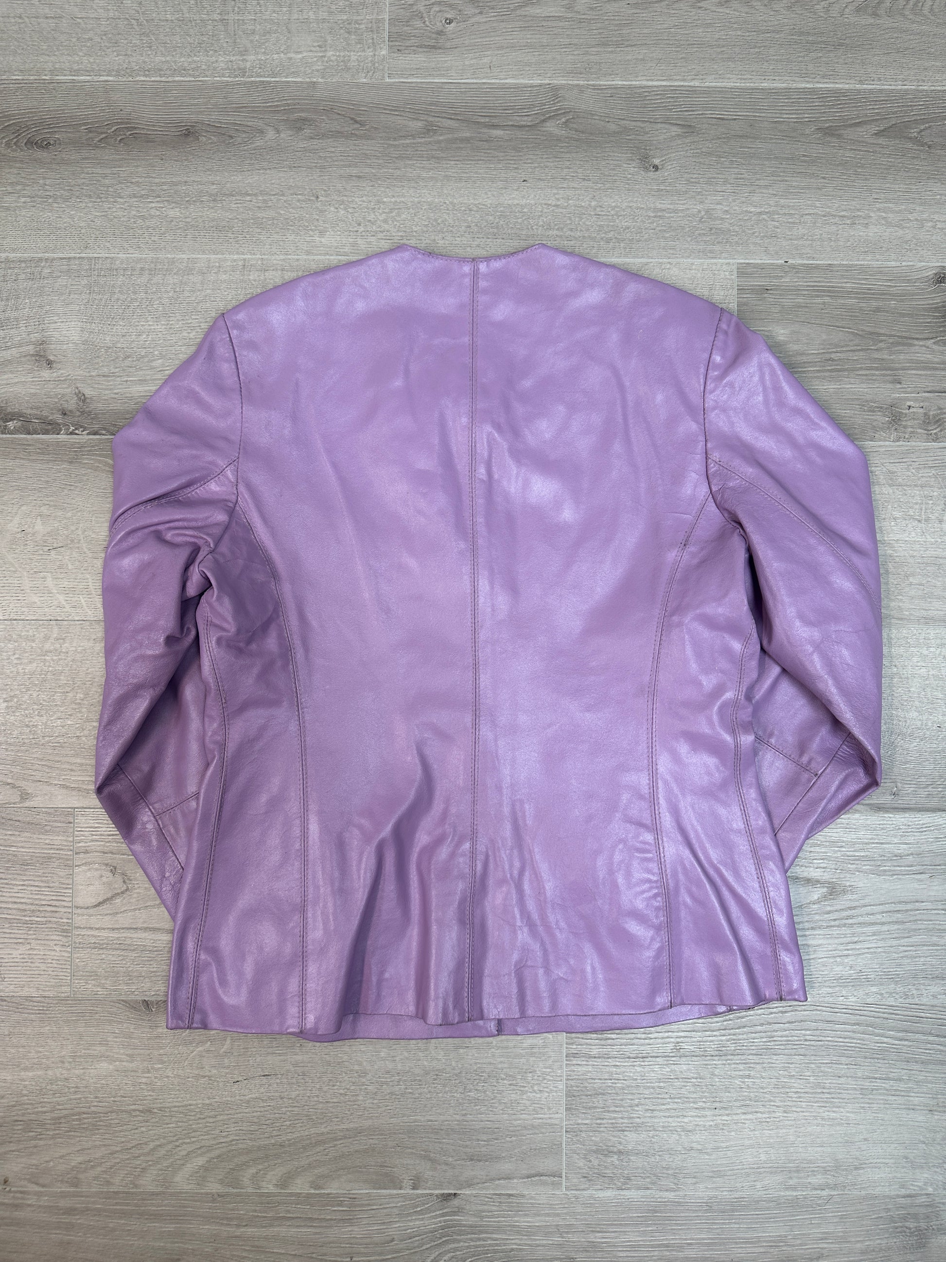 PURPLE LEATHER JACKET