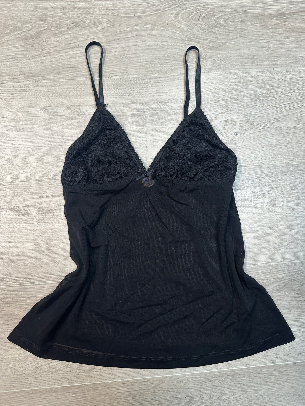 BLACK LACE TOP