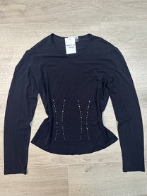 BLACK LONGSLEEVE TOP