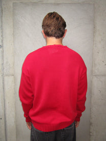 RED KNITTED SWEATER